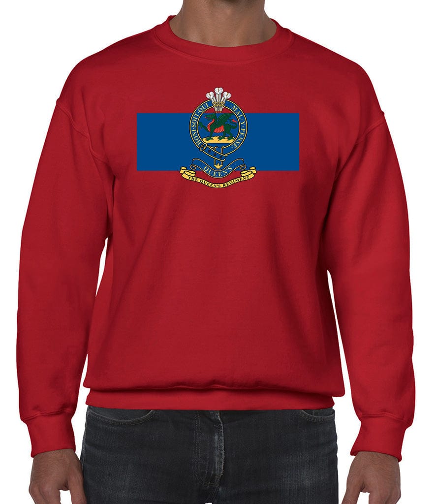 Queen's Regiment Front Printed Sweater