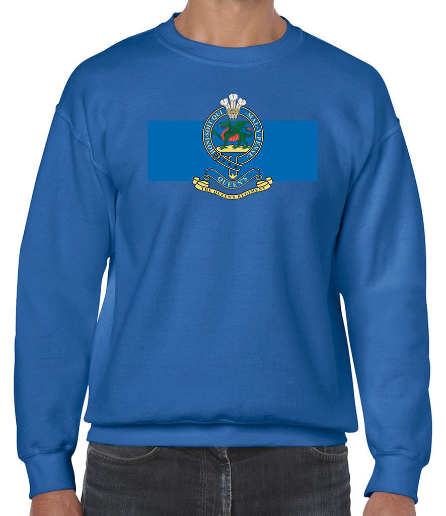 Queen's Regiment Front Printed Sweater