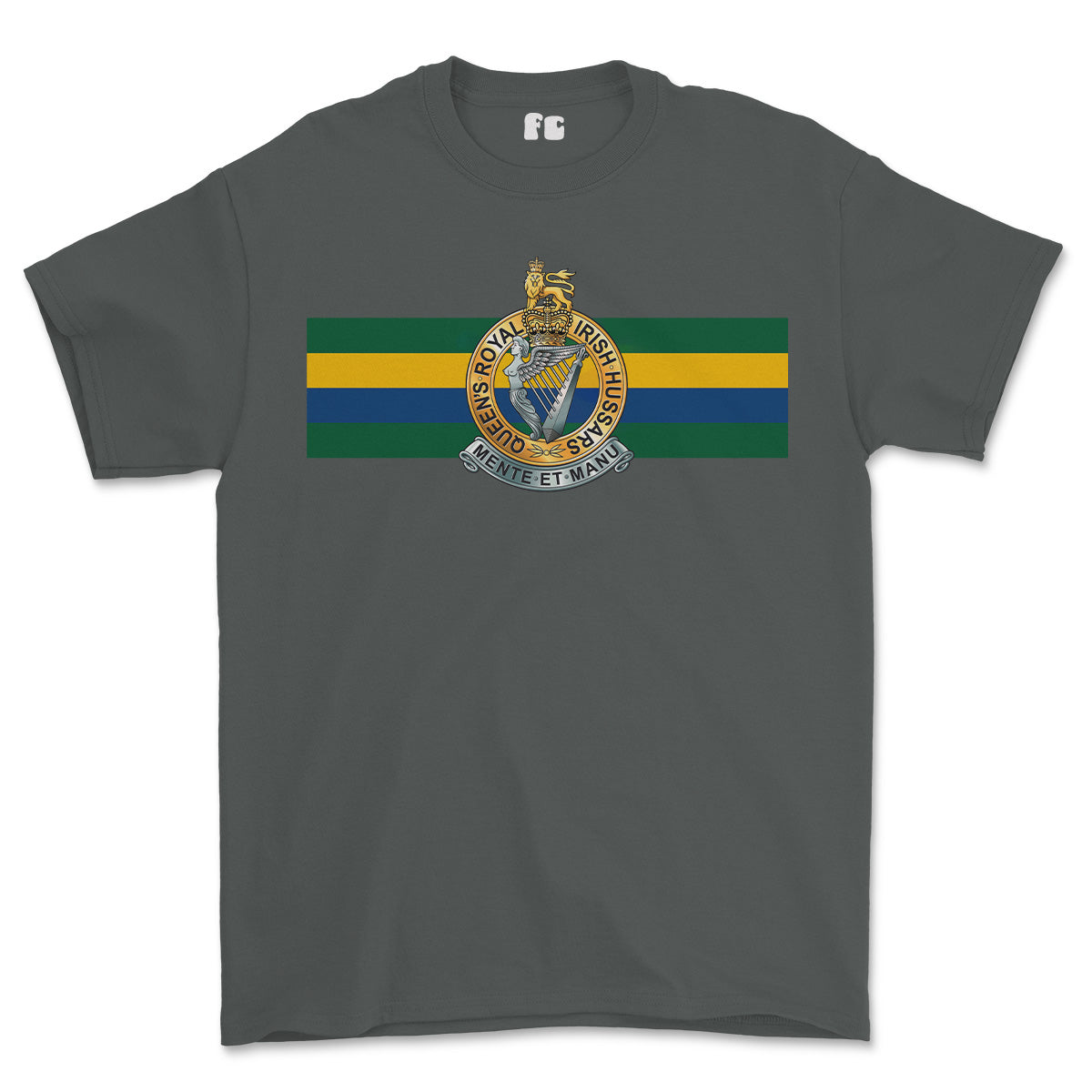 Queens Royal Irish Hussars Colours Printed T-Shirt