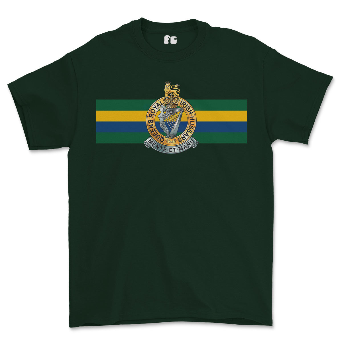Queens Royal Irish Hussars Colours Printed T-Shirt