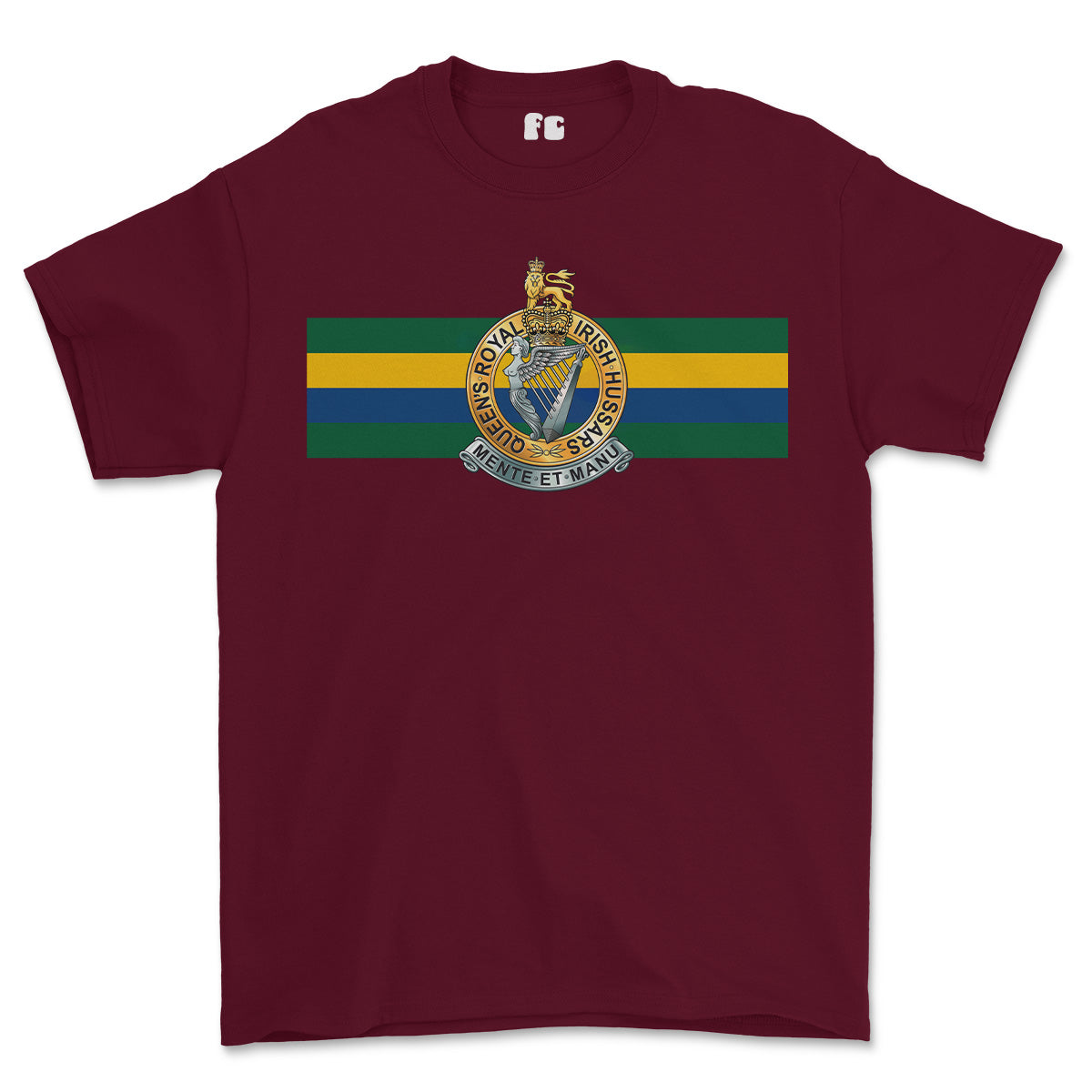 Queens Royal Irish Hussars Colours Printed T-Shirt