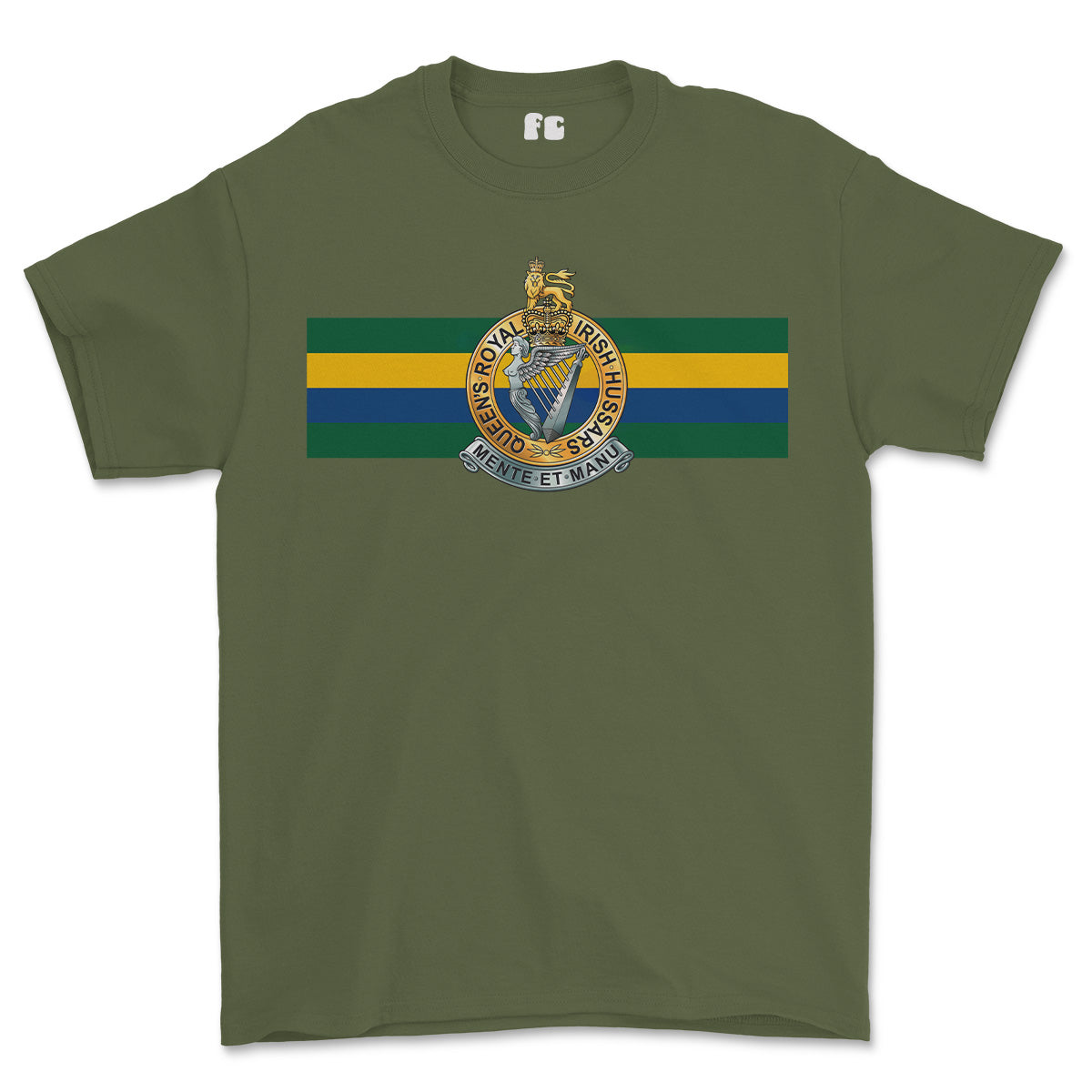Queens Royal Irish Hussars Colours Printed T-Shirt