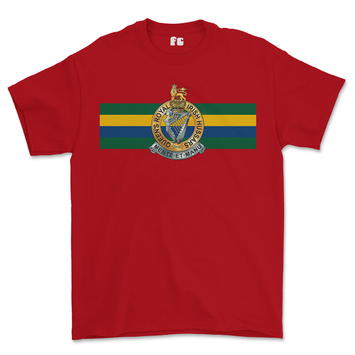 Queens Royal Irish Hussars Colours Printed T-Shirt