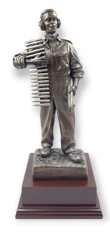 RAF ARMOURER Cold Cast Bronze Figurine