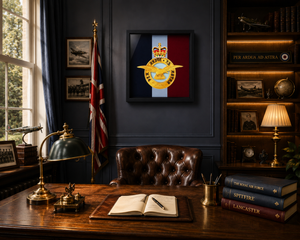 RAF Queen's Crown Emblem Display Frame | MOD Licensed