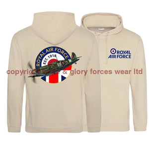RAF Since 1918 Spitfire Double Side Printed Hoodie