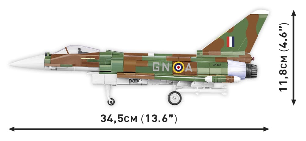 RAF Typhoon FGR4 "Gina" brick plane model - COBI 5843 - 577 bricks