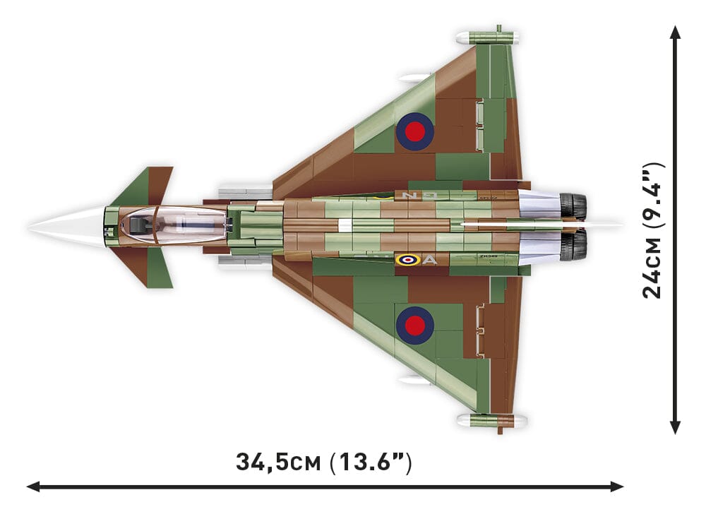 RAF Typhoon FGR4 "Gina" brick plane model - COBI 5843 - 577 bricks