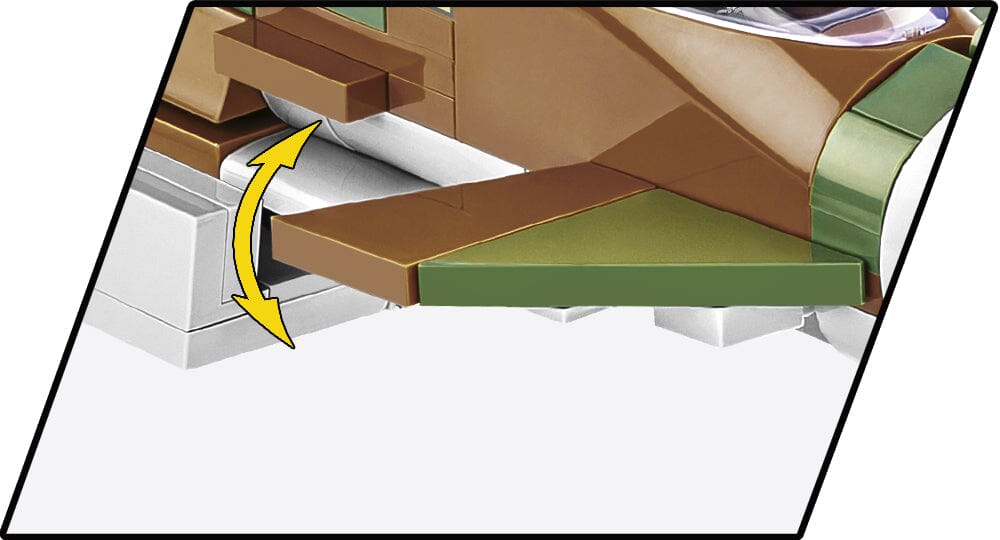 RAF Typhoon FGR4 "Gina" brick plane model - COBI 5843 - 577 bricks