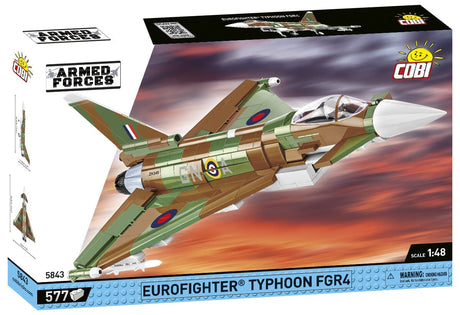 RAF Typhoon FGR4 "Gina" brick plane model - COBI 5843 - 577 bricks