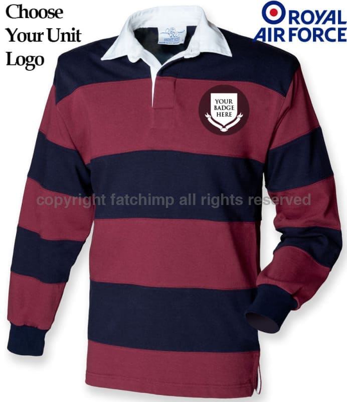 Royal Air Force Units Striped Rugby Shirt