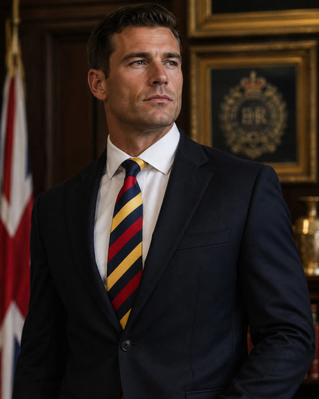 Royal Army Medical Corps Three-Fold Silk Reppe Tie
