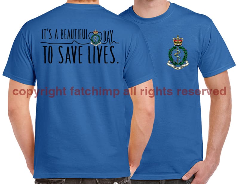 RAMC Saving Lives Double Print Unisex T-Shirt
