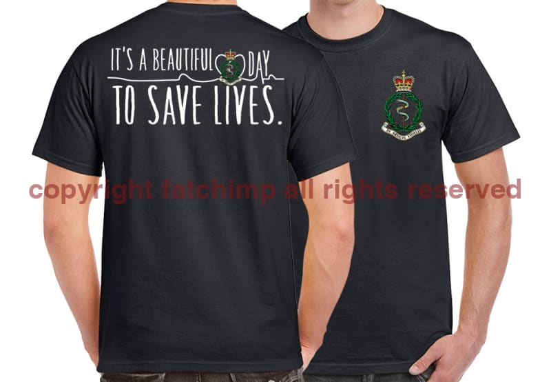 RAMC Saving Lives Double Print Unisex T-Shirt