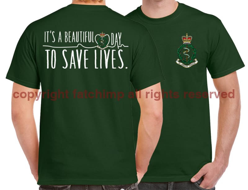 RAMC Saving Lives Double Print Unisex T-Shirt