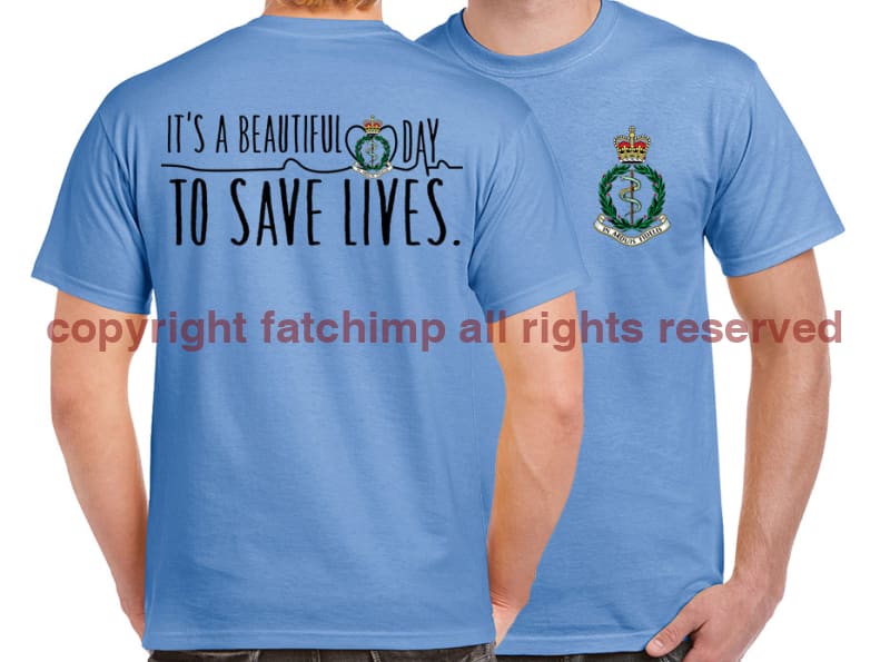 RAMC Saving Lives Double Print Unisex T-Shirt