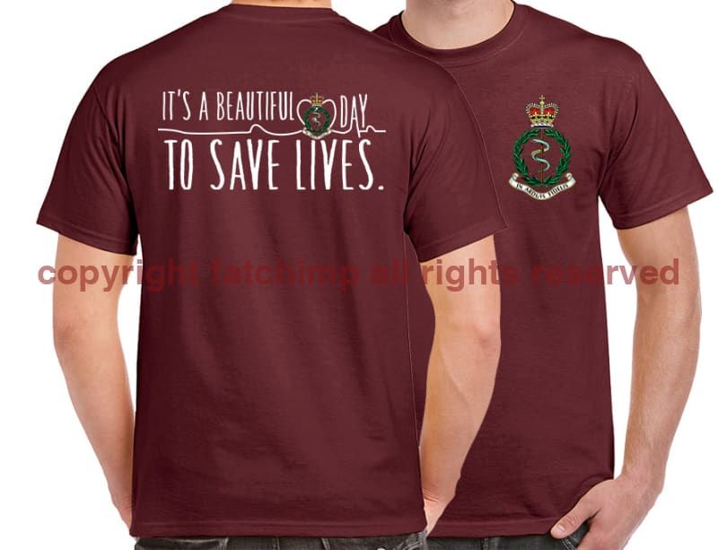 RAMC Saving Lives Double Print Unisex T-Shirt