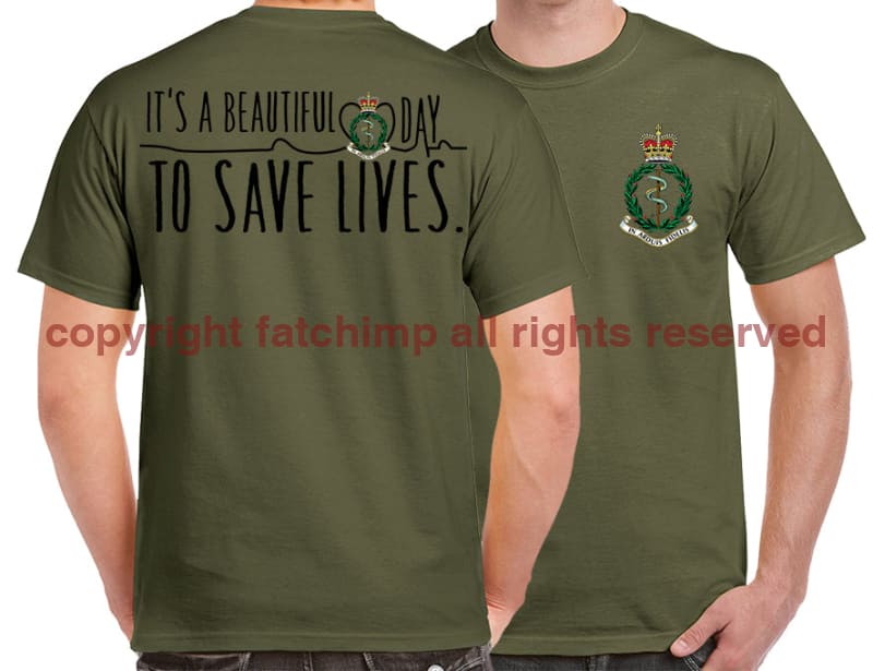 RAMC Saving Lives Double Print Unisex T-Shirt