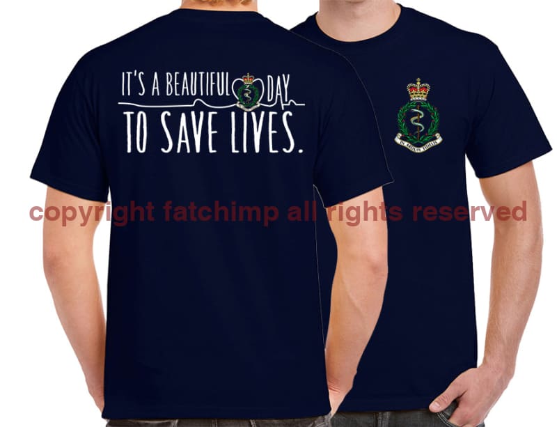 RAMC Saving Lives Double Print Unisex T-Shirt