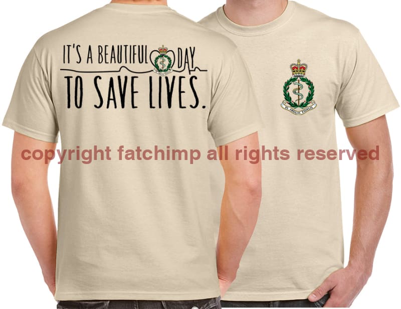 RAMC Saving Lives Double Print Unisex T-Shirt