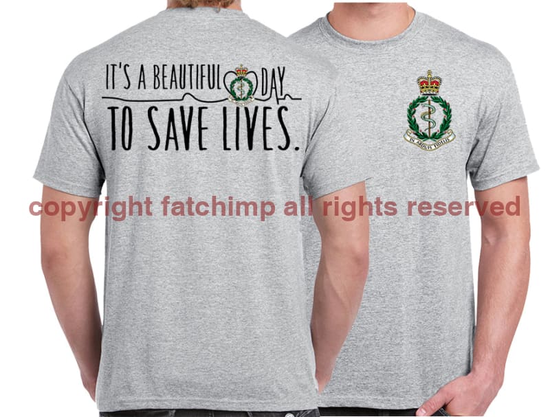 RAMC Saving Lives Double Print Unisex T-Shirt