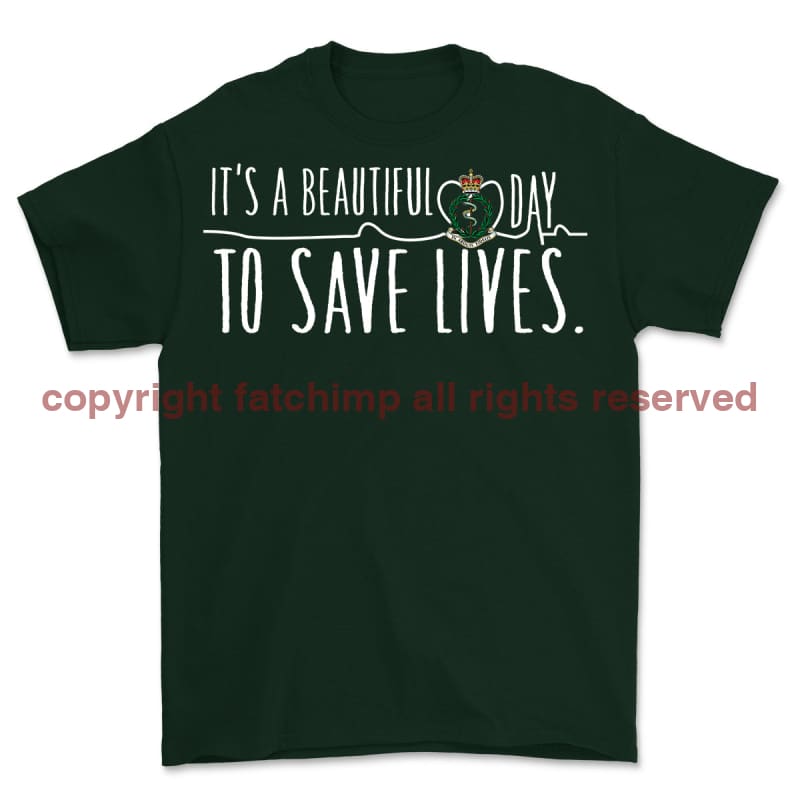 RAMC Saving Lives Front Print Unisex T-Shirt