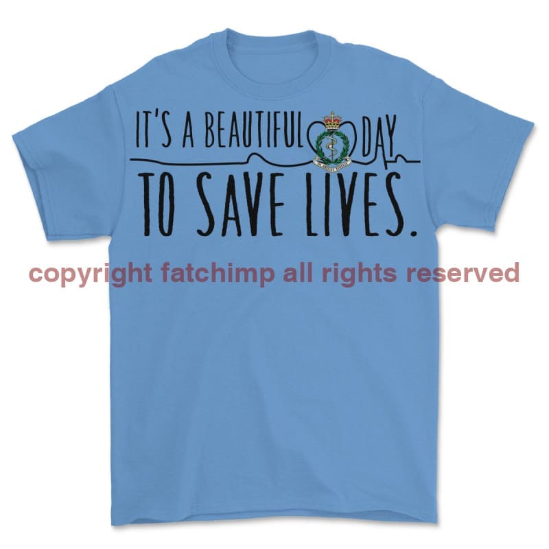 RAMC Saving Lives Front Print Unisex T-Shirt