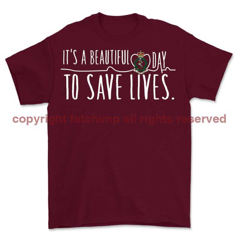 RAMC Saving Lives Front Print Unisex T-Shirt