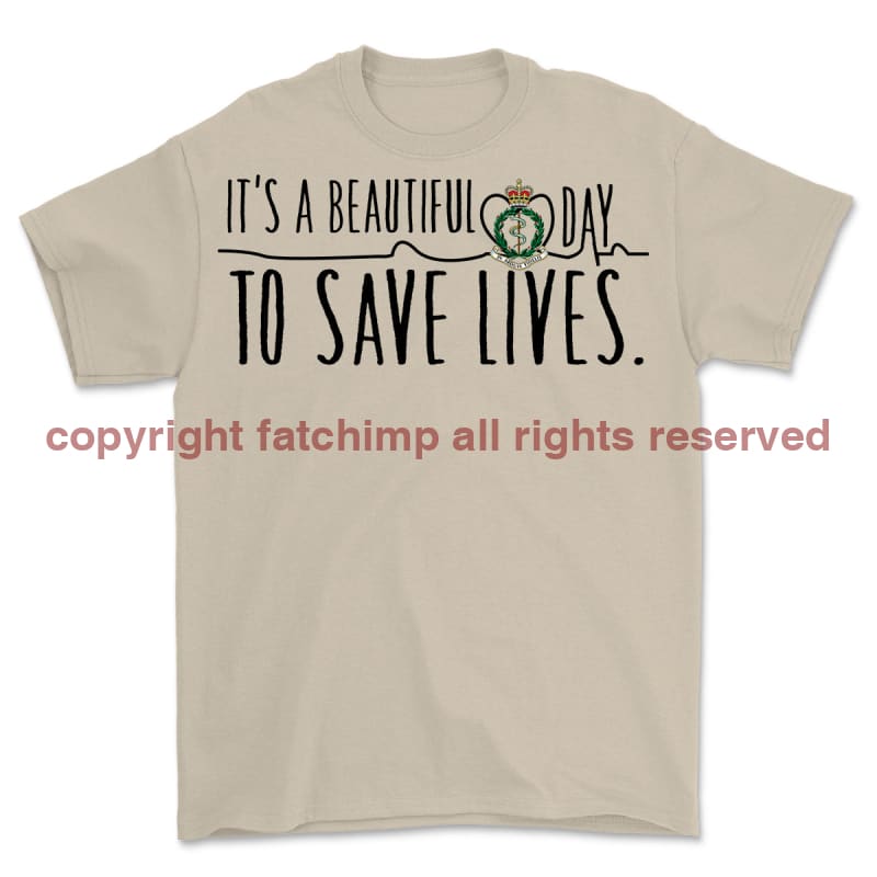 RAMC Saving Lives Front Print Unisex T-Shirt