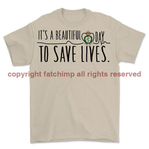 RAMC Saving Lives Front Print Unisex T-Shirt
