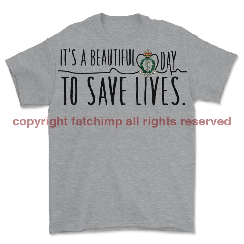 RAMC Saving Lives Front Print Unisex T-Shirt
