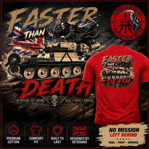Armoured Recce — Faster Than Death Double Print T-Shirt