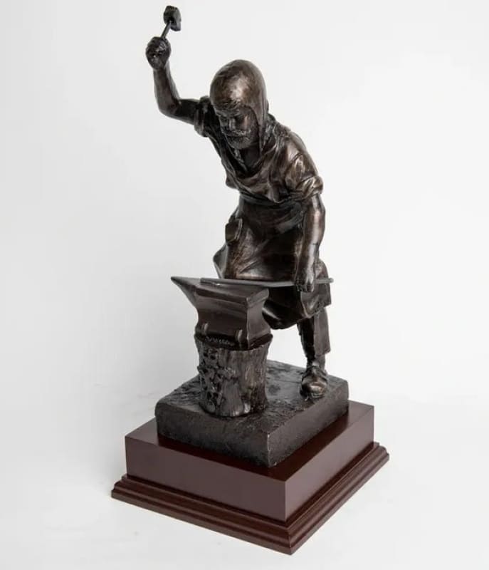 REME BLACKSMITH ST ELIGIUS Cold Cast Bronze Figurine