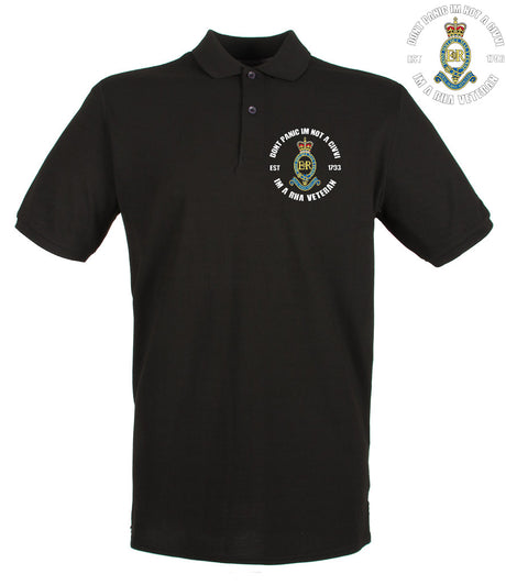 Don't Panic I'm a RHA Veteran Polo Shirt