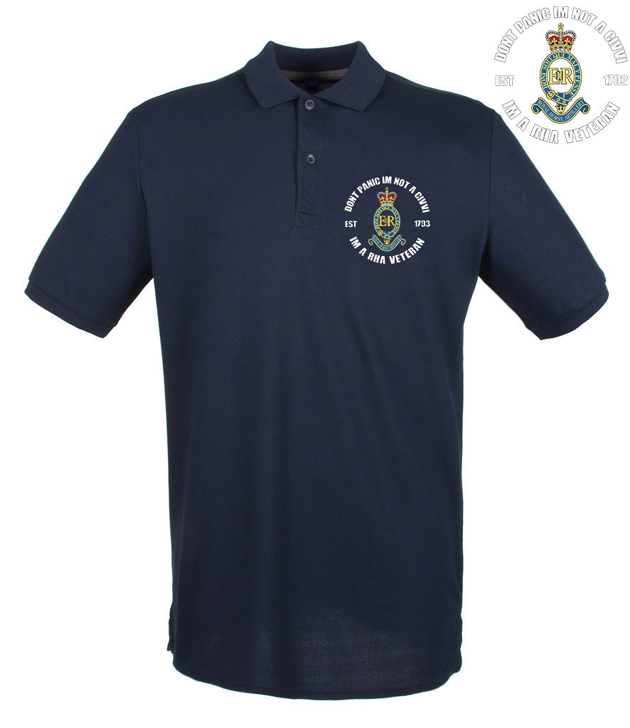 Don't Panic I'm a RHA Veteran Polo Shirt