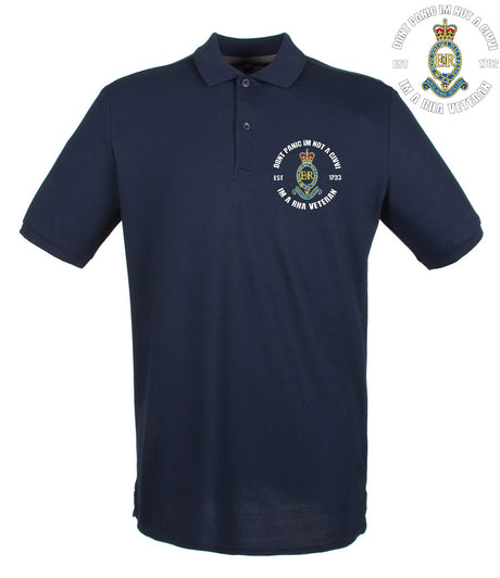 Don't Panic I'm a RHA Veteran Polo Shirt