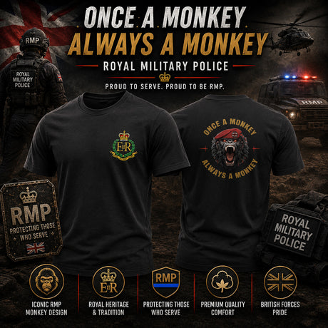 RMP Once a Monkey Double Print T-Shirt