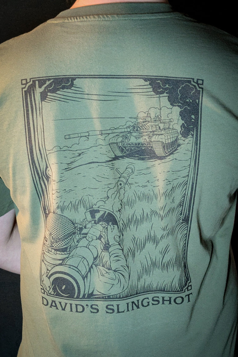 David's Slingshot Anti Tank Printed T-Shirt