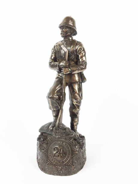 Rorkes Drift Zulu Wars 1879 British Soldier Bronze Statue Military