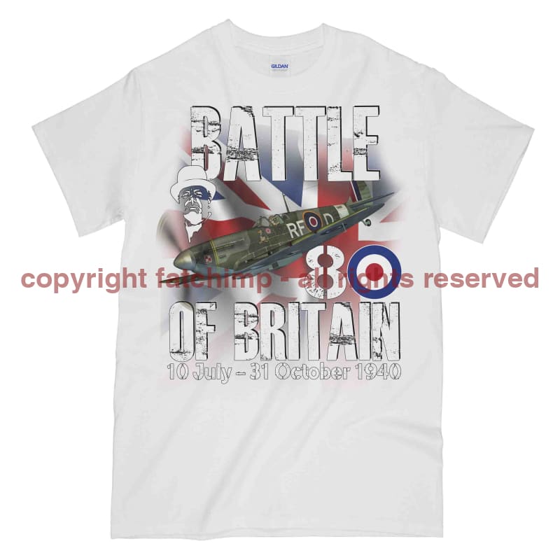 Royal Air Force Battle Of Britain 1940 Commemorative Printed T-Shirt