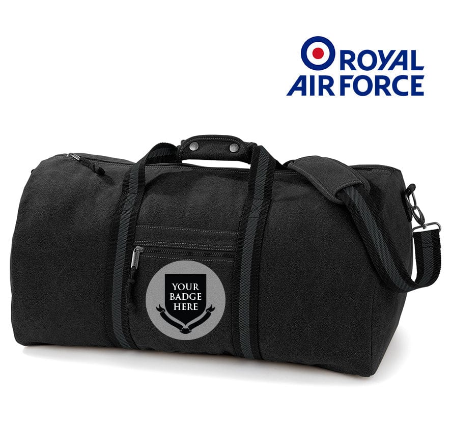 Royal Air Force Units Vintage Canvas Holdall