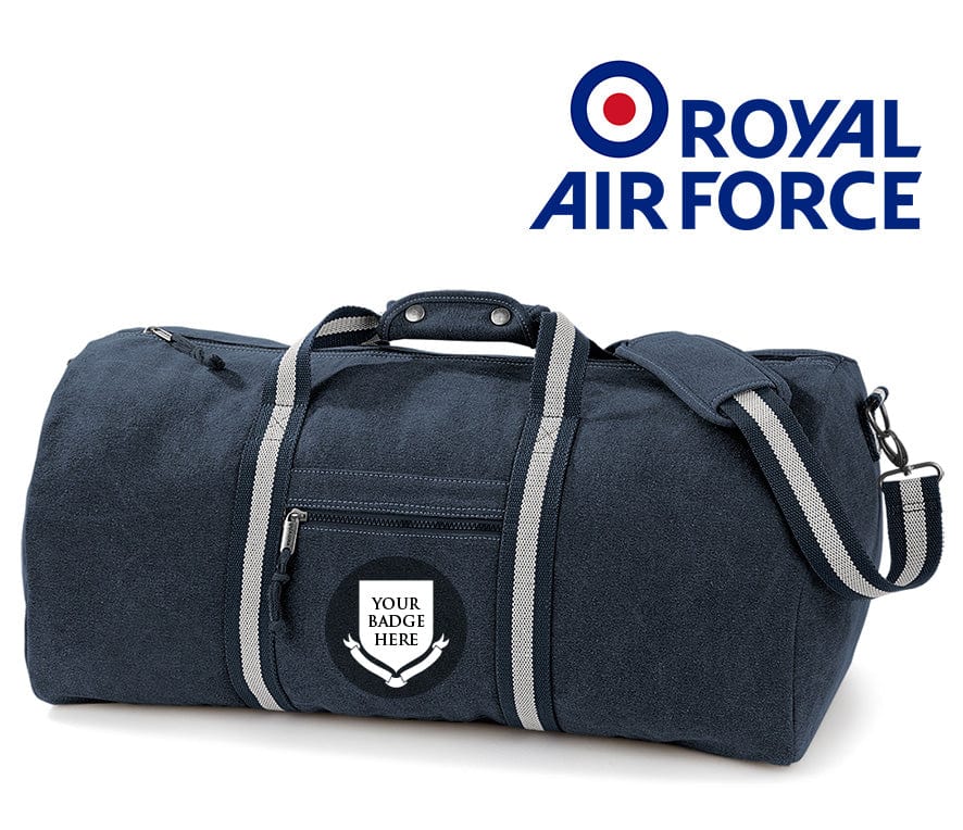 Royal Air Force Units Vintage Canvas Holdall