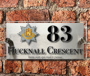British Armed Forces Units House Sign - Choose Unit Logo