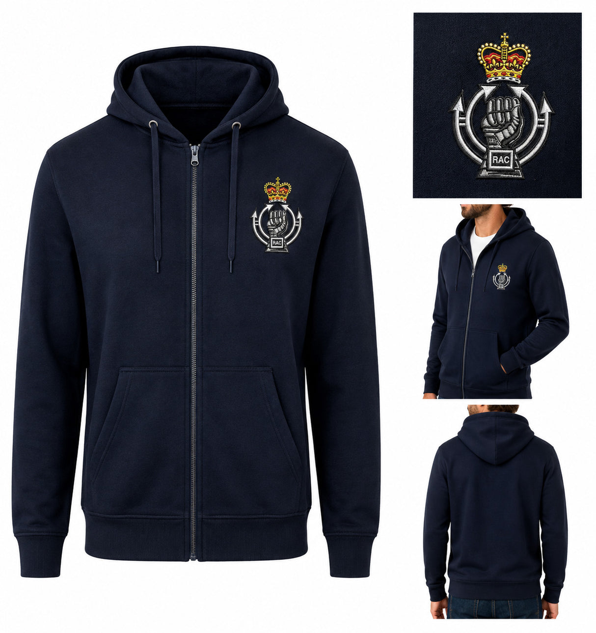 Royal Armoured Corps Zipped Hoodie