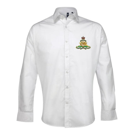 Royal Artillery Embroidered Long Sleeve Oxford Shirt