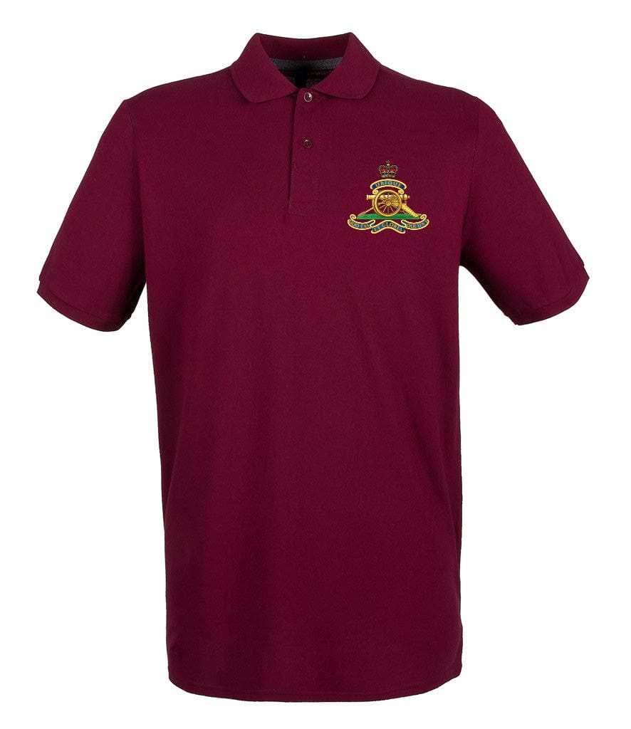 Royal Artillery Embroidered Pique Polo Shirt