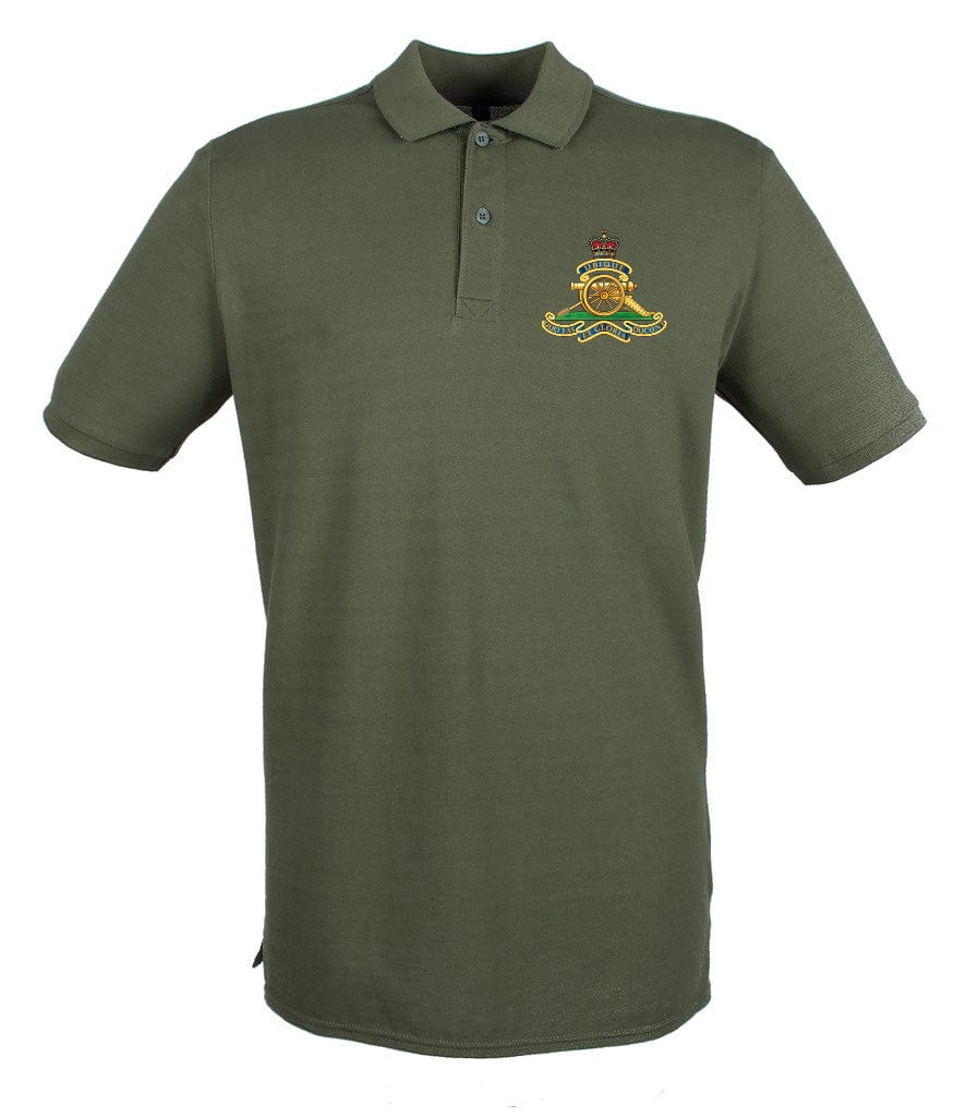 Royal Artillery Embroidered Pique Polo Shirt