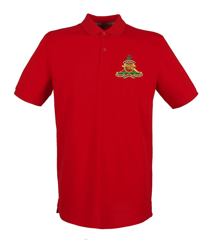 Royal Artillery Embroidered Pique Polo Shirt