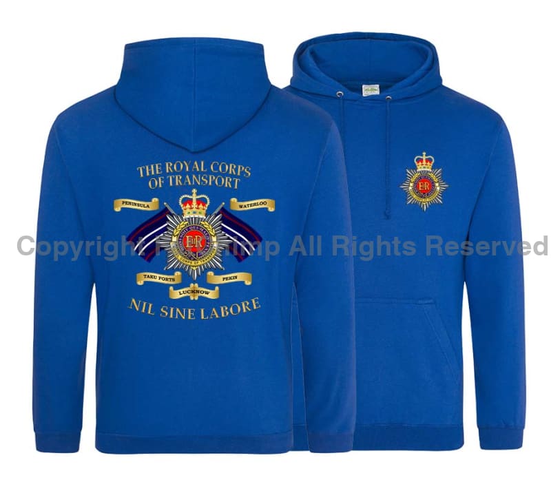 Royal Corps Of Transport Battle Honours Double Side Printed Hoodie