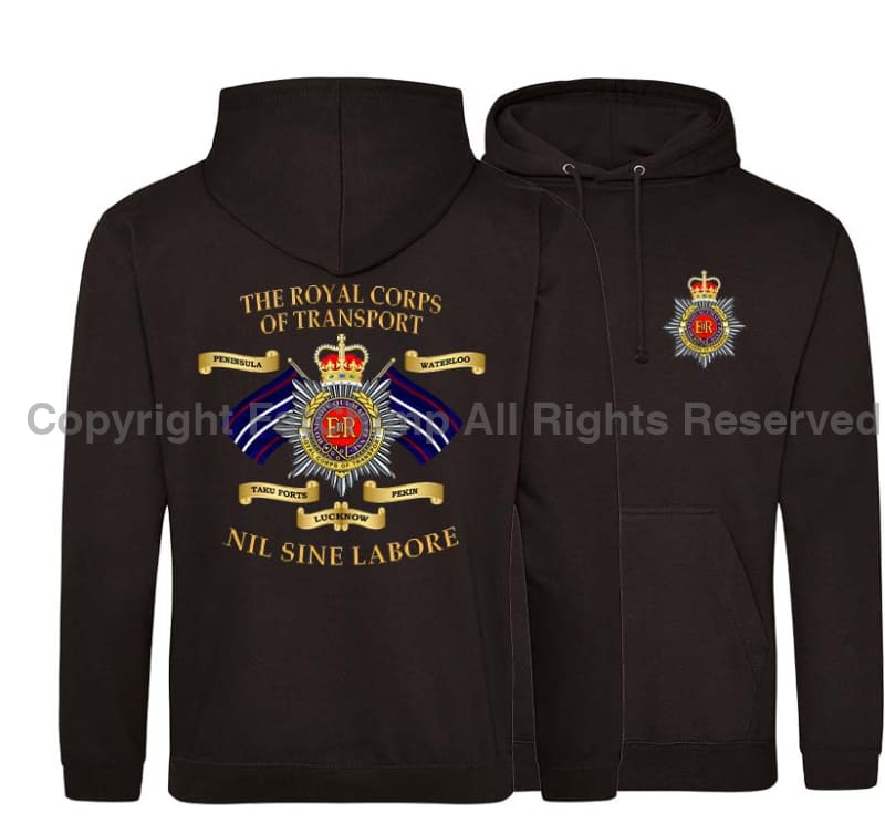 Royal Corps Of Transport Battle Honours Double Side Printed Hoodie